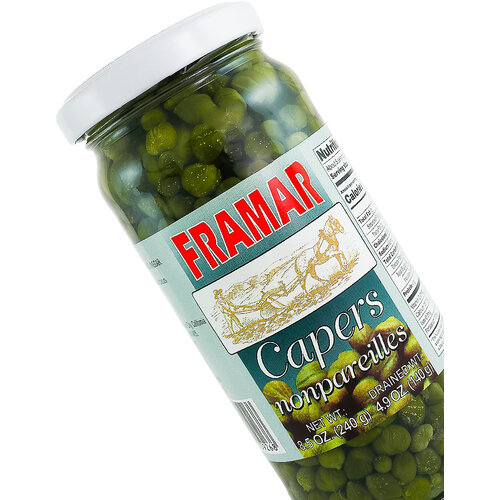 Framar Capers Nonpareilles 8.5oz Jar, Spain Framar Capers Nonpareilles 8.5oz Jar, Spain