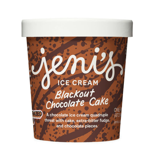 Jeni's "Blackout Chocolate Cake" Ice Cream Pint, Ohio Jeni's "Blackout Chocolate Cake" Ice Cream Pint, Ohio