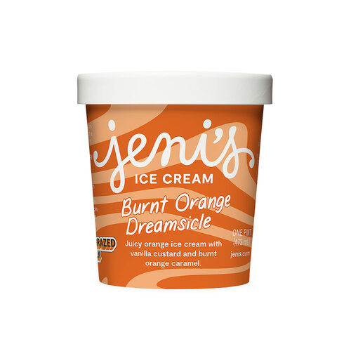 Jeni's "Burnt Orange Dreamsicle" Ice Cream Pint, Ohio Jeni's "Burnt Orange Dreamsicle" Ice Cream Pint, Ohio