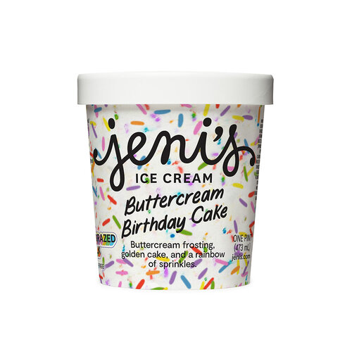 Jeni's "Buttercream Birthday Cake" Ice Cream Pint, Ohio Jeni's "Buttercream Birthday Cake" Ice Cream Pint, Ohio