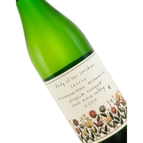 Lady Of The Sunshine "Chevey" 2023 Sauvignon Blanc/Chardonnay, Presquile Vineyard, Santa Maria Valley, San Luis Obispo Lady Of The Sunshine "Chevey" 2023 Sauvignon Blanc/Chardonnay, Presquile Vineyard, Santa Maria Valley, San Luis Obispo