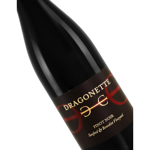 Dragonette Cellars 2021 Pinot Noir Sanford & Benedict Vineyard, Sta. Rita Hills, Santa Barbara County Dragonette Cellars 2021 Pinot Noir Sanford & Benedict Vineyard, Sta. Rita Hills, Santa Barbara County