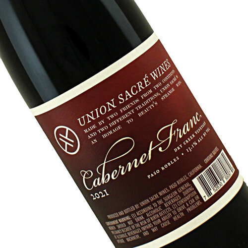 Union Sacre 2022 Cabernet Franc, Dry Creek Vineyards, Paso Robles Union Sacre 2022 Cabernet Franc, Dry Creek Vineyards, Paso Robles