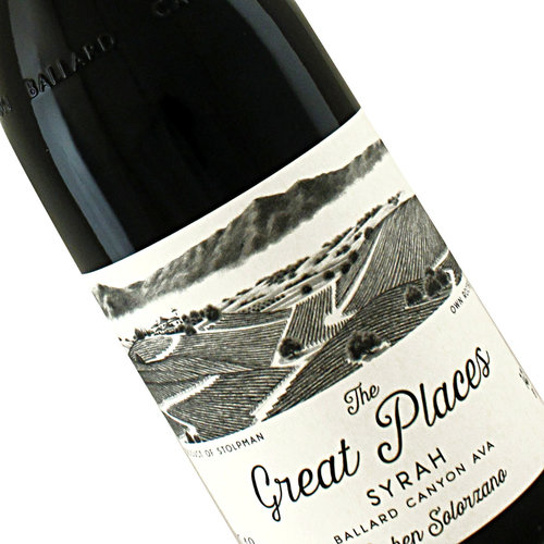 Solorzano and Stolpman 2018 "The Great Places" Syrah, Ballard Canyon Solorzano and Stolpman 2018 "The Great Places" Syrah, Ballard Canyon