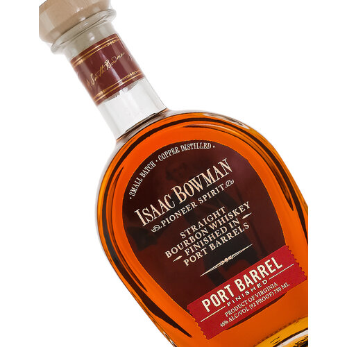 A. Smith Bowman Distillery "Isaac Bowman" Straight Bourbon Whiskey - Port Barrel Finished, Fredericksburg, Virginia A. Smith Bowman Distillery "Isaac Bowman" Straight Bourbon Whiskey - Port Barrel Finished, Fredericksburg, Virginia