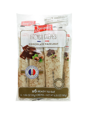 Jacquet Chocolate Hazelnut French Crepes 6 Pack/1.06oz, France