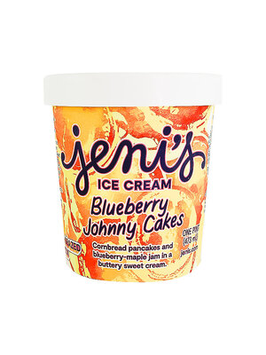 Jeni's "Blueberry Johnny Cakes" Ice Cream Pint, Ohio