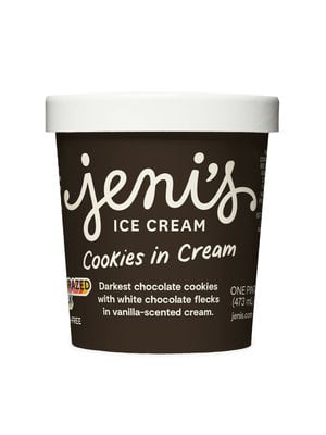 Jeni's "Cookies in Cream" Ice Cream Pint, Ohio