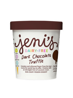 Jeni's "Dark Chocolate Truffle" Non-Dairy Frozen Dessert Pint, Ohio