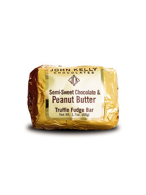 John Kelly 1 Piece Semi Sweet Chocolate & Peanut Butter Truffle Fudge Bar 1.7oz, Los Angeles, California