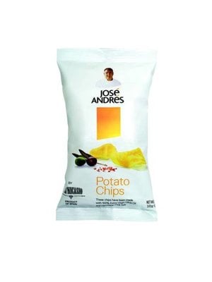 Jose Andres Potato Chips Extra Virgin Olive Oil and Himilayan Pink Salt 6.7oz Bag
