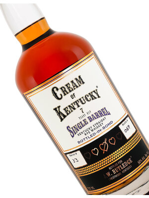 J.W. Rutledge "Cream Of Kentucky" 7 Years Old Single Barrell Kentucky Straight Rye Whiskey Bottled-in-Bond