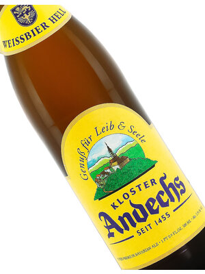 Kloster Andechs Weissbier Hell Super Premium Bavarian Ale 500ml Bottle - Bavaria, Germany