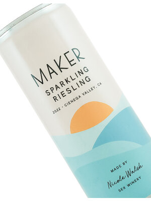 Maker 2022 Sparkling Riesling, Made By Nicole Walsh Ser Winery, 250ml Can, Cienega Valley, California