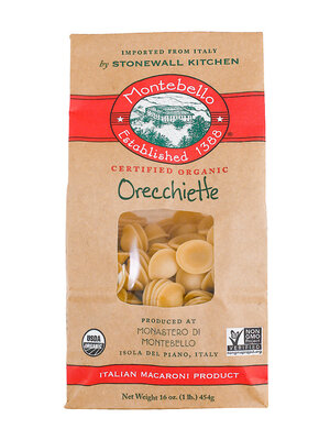 Montebello Organic Orecchiette Pasta 1 Pound Bag, Italy