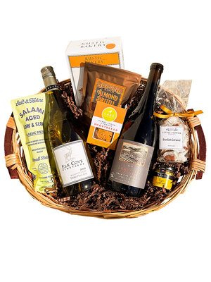 "Northwest Passage" Lemelson Pinot & Elk Cove Pinot Gris Two Bottle Gift Basket