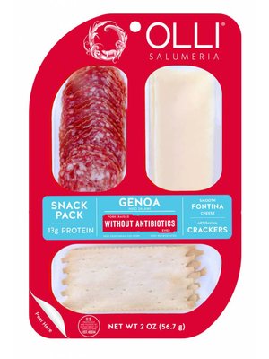 Olli Genoa Mild Salami Fontina Cheese 2oz Snack Pack, Oceanside, California