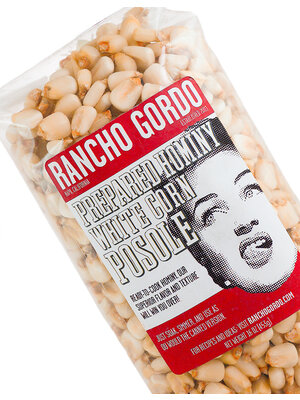 Rancho Gordo Prepared Hominy White Corn Posole 16oz Bag, Napa, California