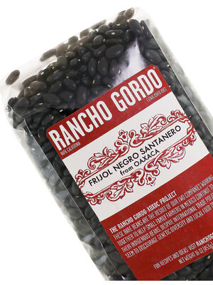 Rancho Gordo/Xoxoc Project Fijol Negro Santanero Beans 16oz Bag, Napa, California