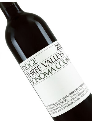Ridge Vineyards 2021 Three Valleys Red Wine, Sonoma County