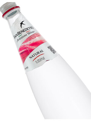San Benedetto Natural Water 1 Liter Bottle, Italy