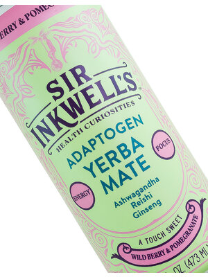 Sir Inkwell's Yerba Mate "Wild Berry & Pomegranate" Adaptogen 16oz Can, Manhattan Beach, California
