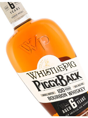 WhistlePig "Piggy Back" Bourbon Whiskey Aged 6 Years In New American Oak Barrels