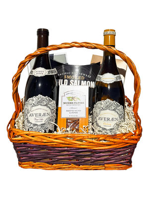 "Willamette Adventure" Averaen Pinot Noir & Chardonnay Two-Bottle Gift Basket