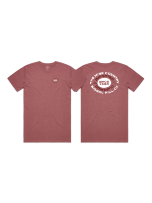 Mid Weight Import/ Domestic Wine Colored Short Sleeve Shirt S-M-L-XL-2XL
